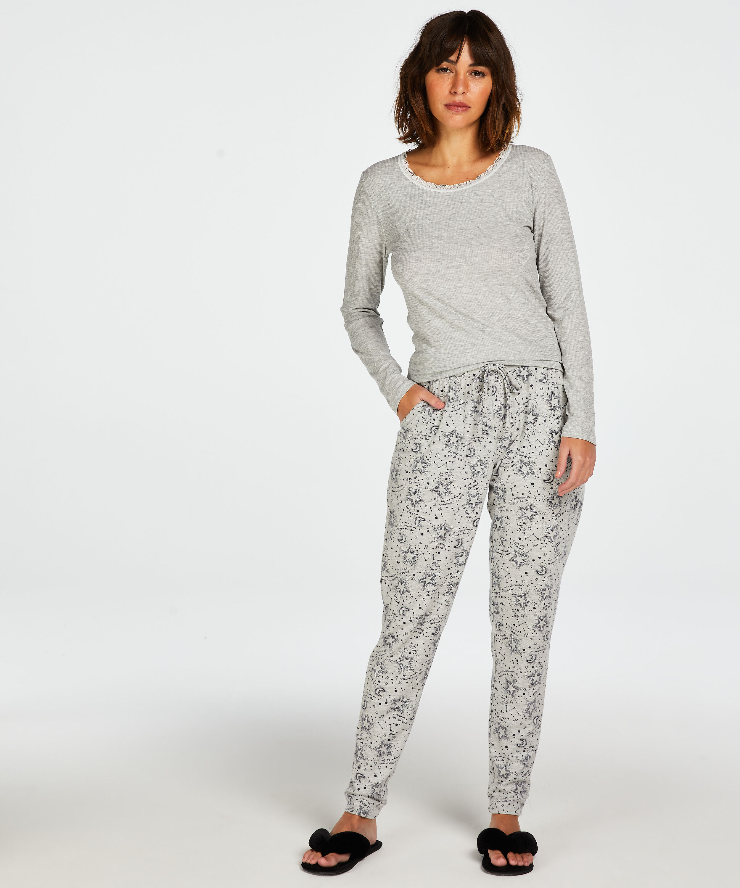 Pantalon de pyjama Jersey, Gris