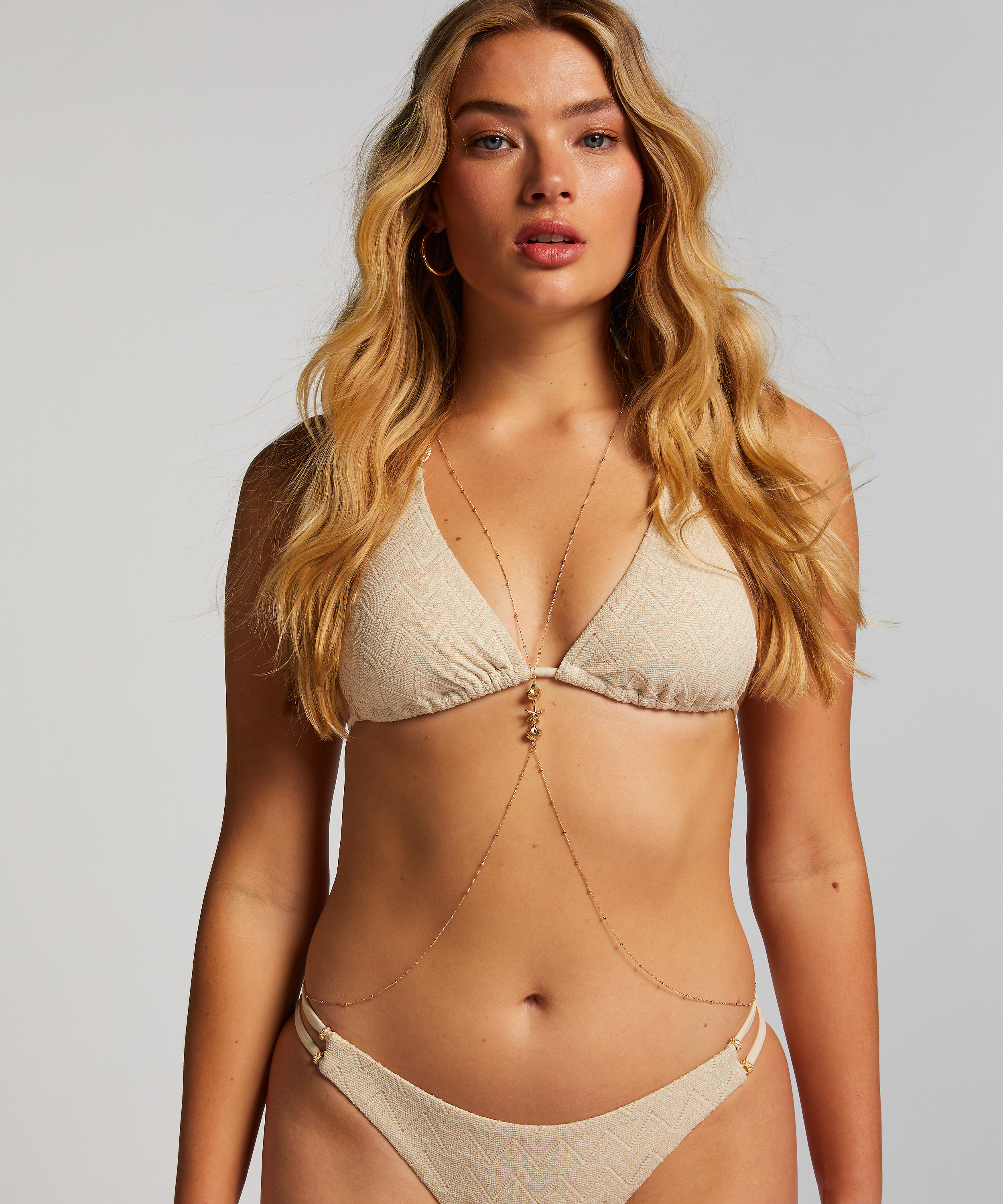 Harnais de chaîne de corps, Jaune, main