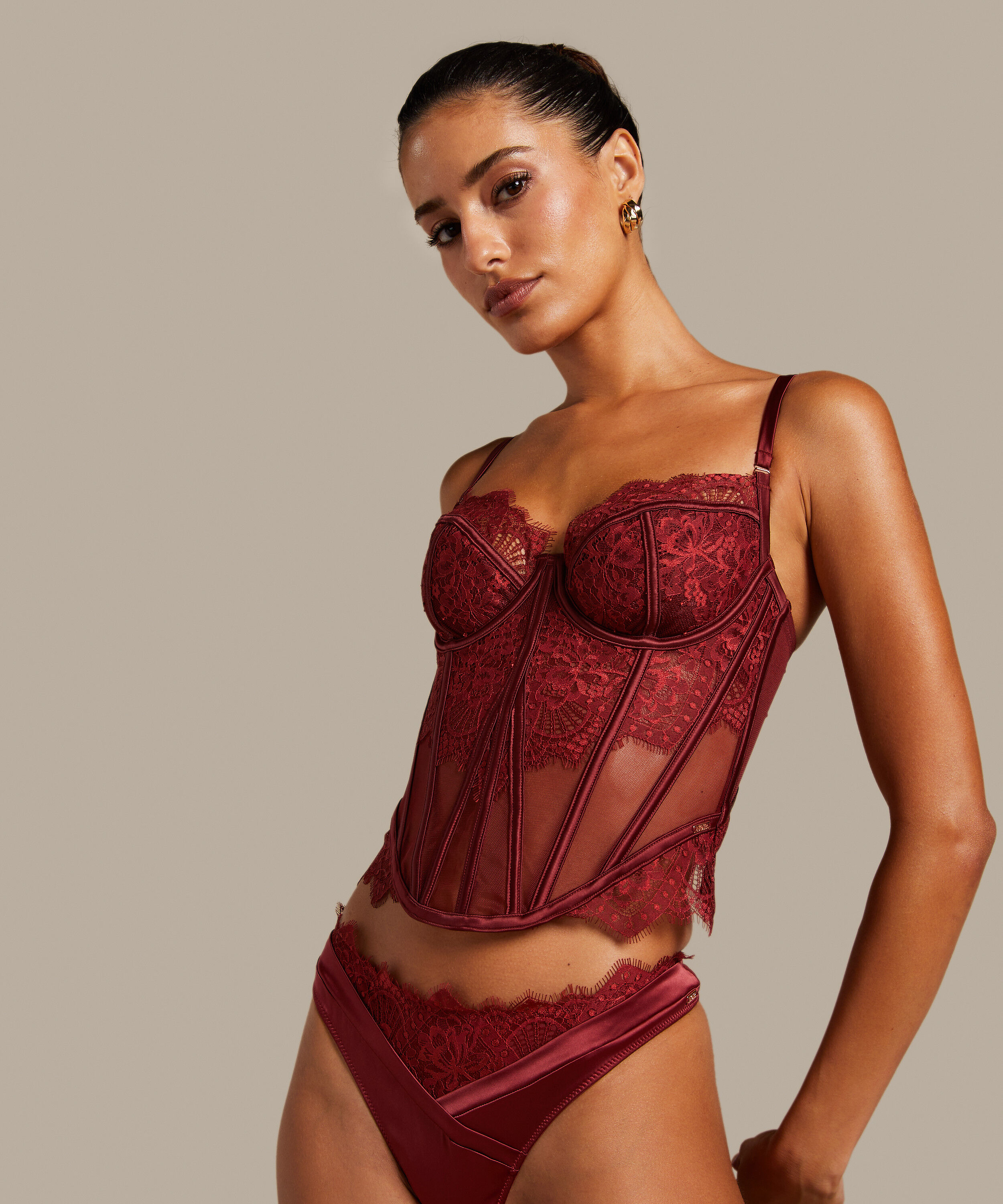 Bustier Zoe, Rouge Bustier Zoe, Rouge