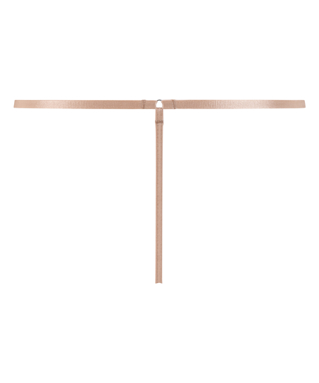 String Free The Nipple, marron