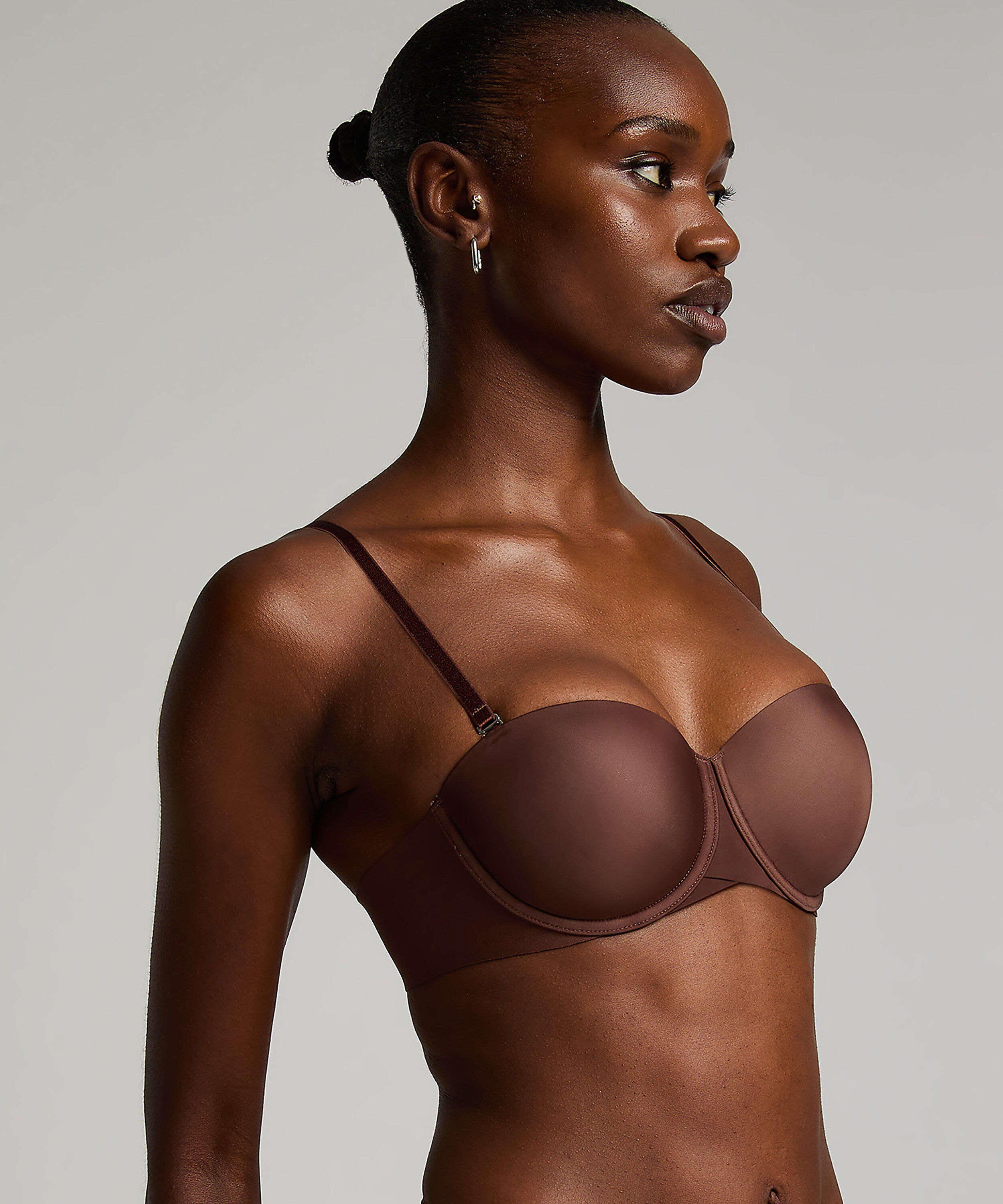 Soutien-gorge à armatures préformé sans bretelles Jane, Marron Soutien-gorge à armatures préformé sans bretelles Jane, Marron
