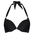 Haut de bikini préformé push-up Boho Chic, Noir
