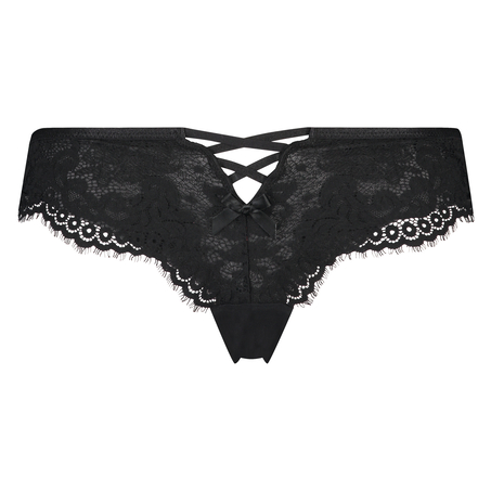 Slip brésilien Donatella, Noir