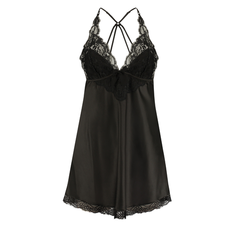 Nuisette Lessie Satin, Noir