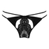 Slip brésilien ouvert Nisha, Noir