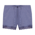 Short velours dentelle, Violet