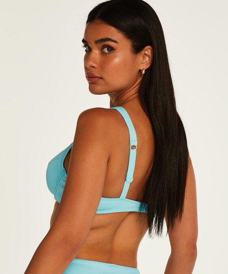 Haut de bikini à armatures non préformé Texture, Noir