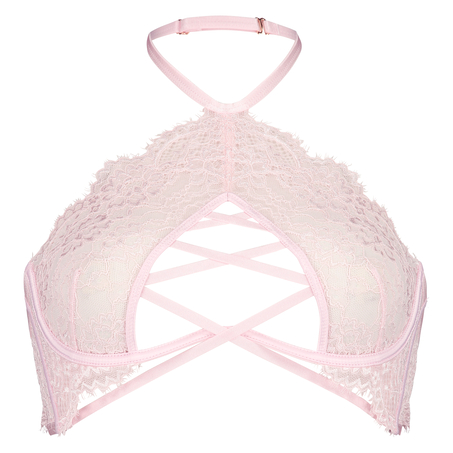 Soutien-gorge à armatures non-préformé col licou Eve, Rose