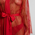 Long Kimono Allover Lace, Rouge
