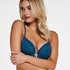 Soutien-gorge à armatures maximiseur préformé Maya, Bleu