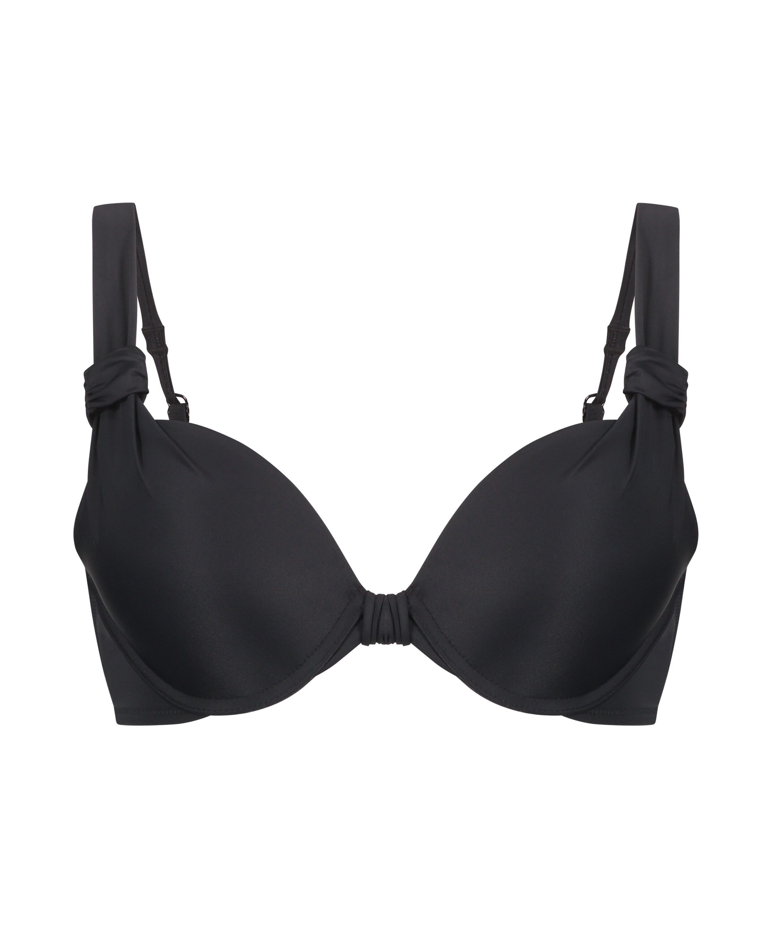 Haut de bikini &agrave; armatures pr&eacute;form&eacute; Luxe Taille E +, Noir