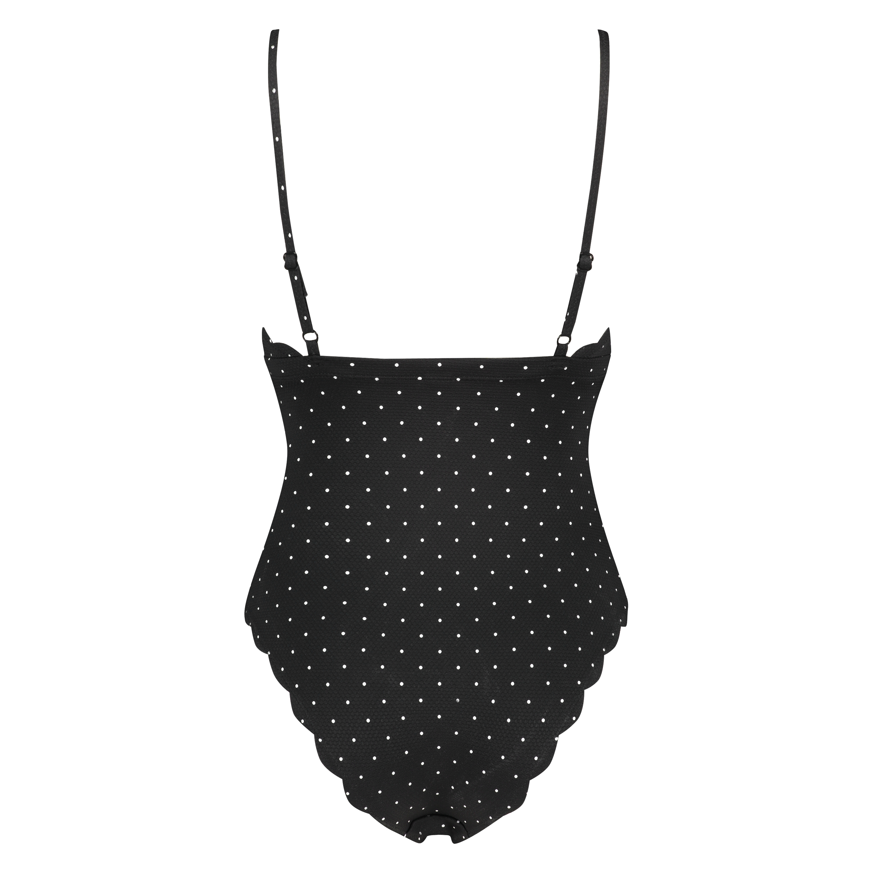 Maillot de bain Scallop, Noir, main
