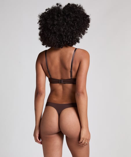 Soutien-gorge &agrave; armatures pr&eacute;form&eacute; Plunge, Marron