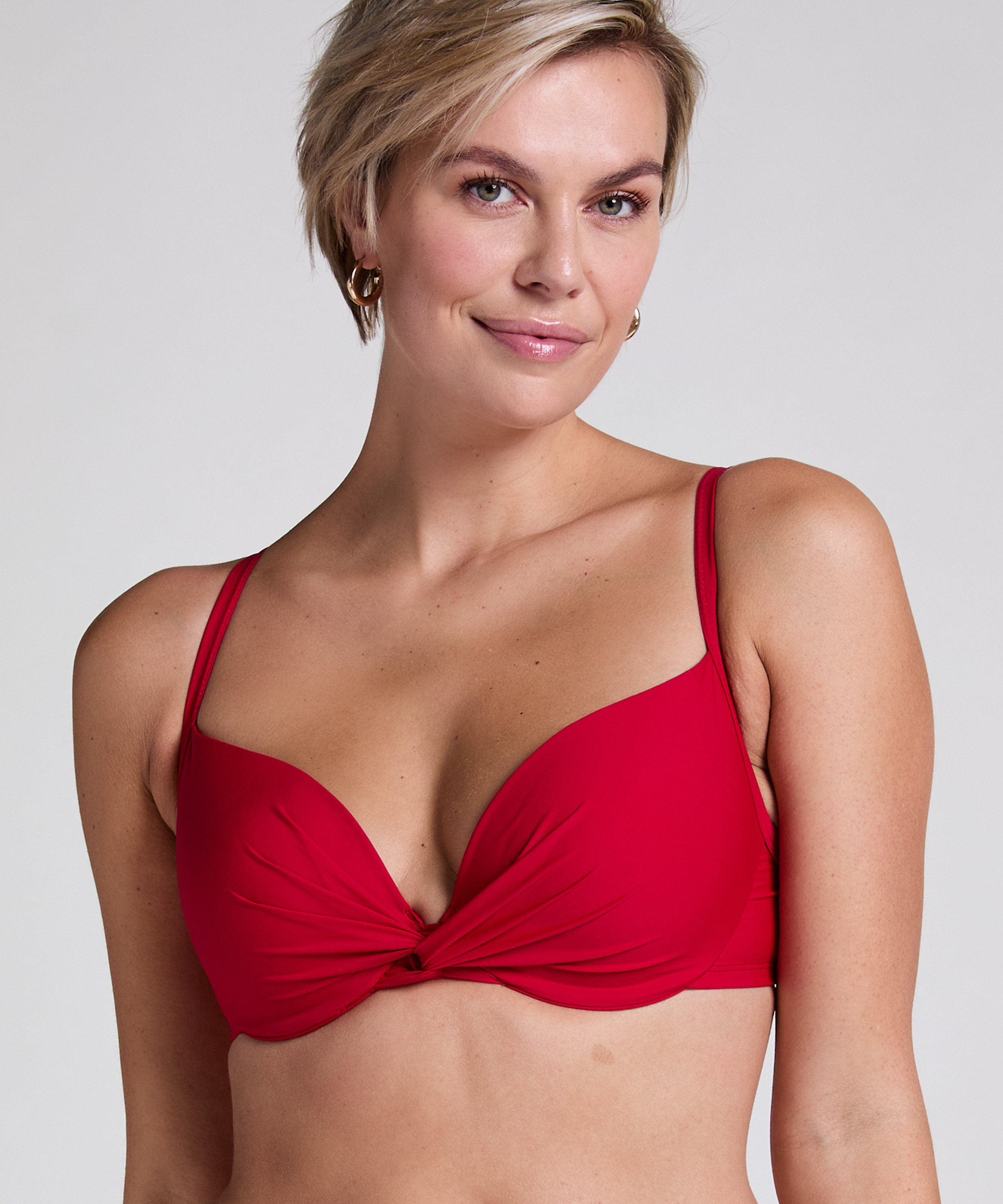Haut de bikini Luna, Rouge, main