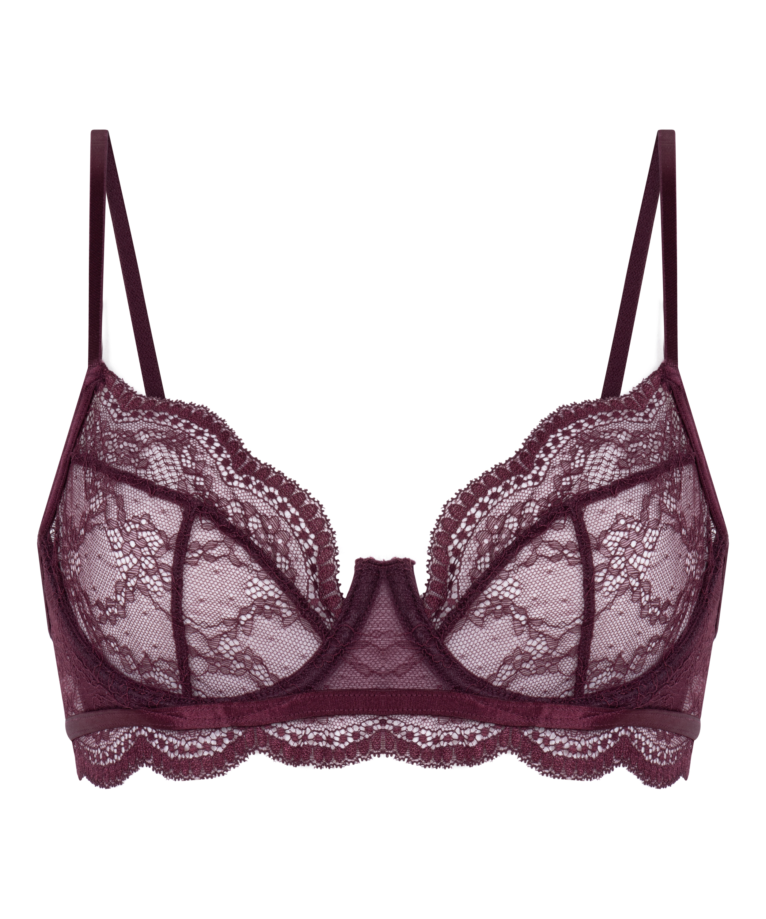 Soutien-gorge non-rembourré à armatures Isabelle, Violet, main
