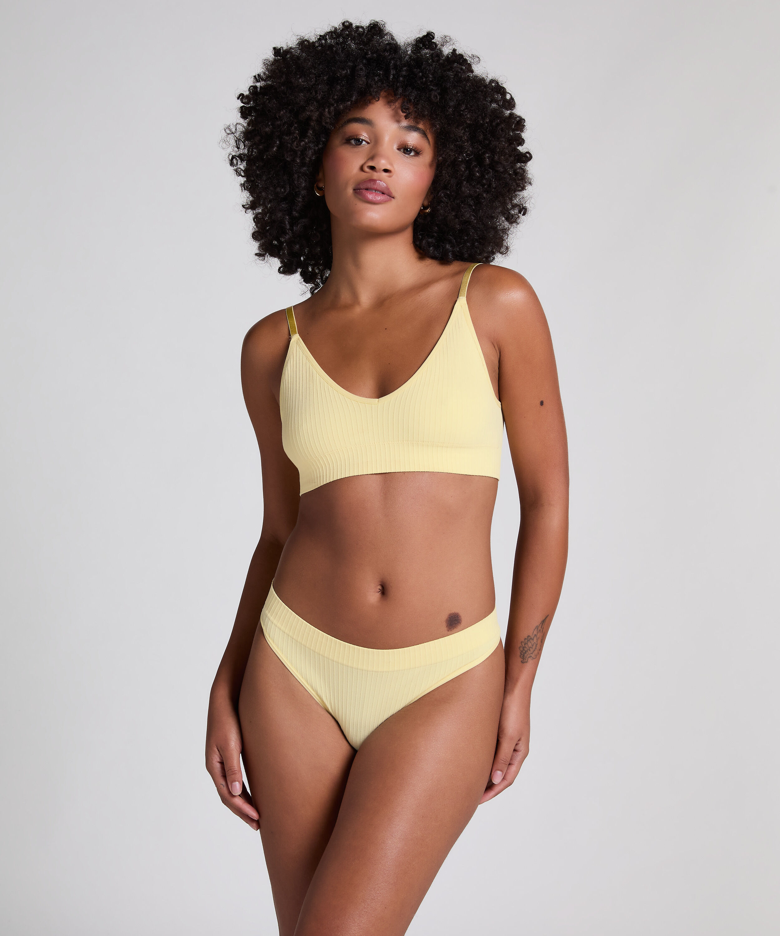 String échancré Dianne, Jaune String échancré Dianne, Jaune