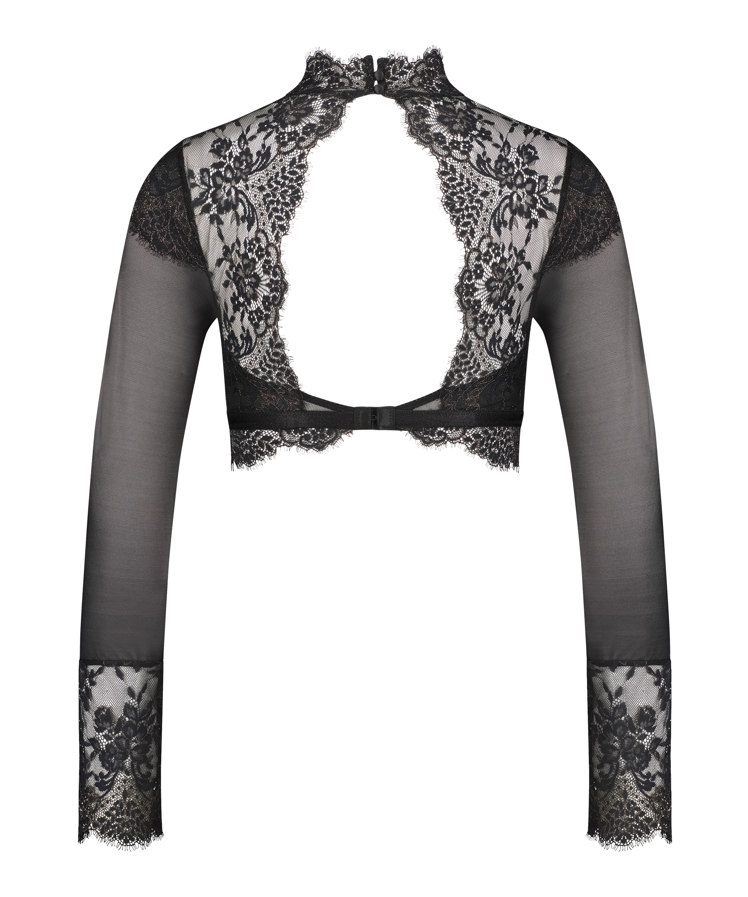 Brassière à manches longues Cynthia, Noir, main