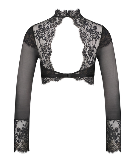 Brassière à manches longues Cynthia, Noir