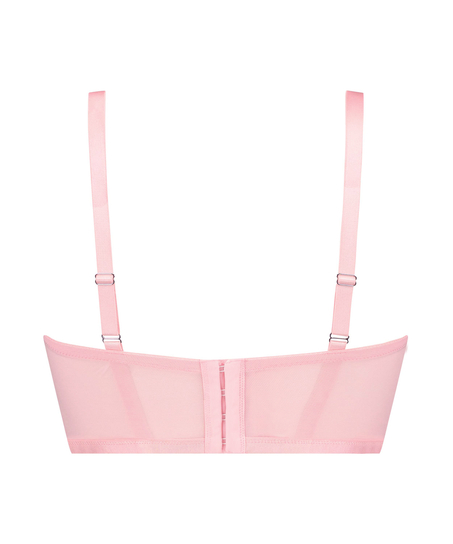 Soutien-gorge à armatures non préformé longline Louise Kim Petras, Rose