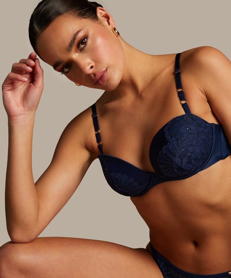 Soutien-gorge rembourré à armatures Josien, Bleu