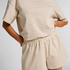 Pyjama-Set Jersey, Beige