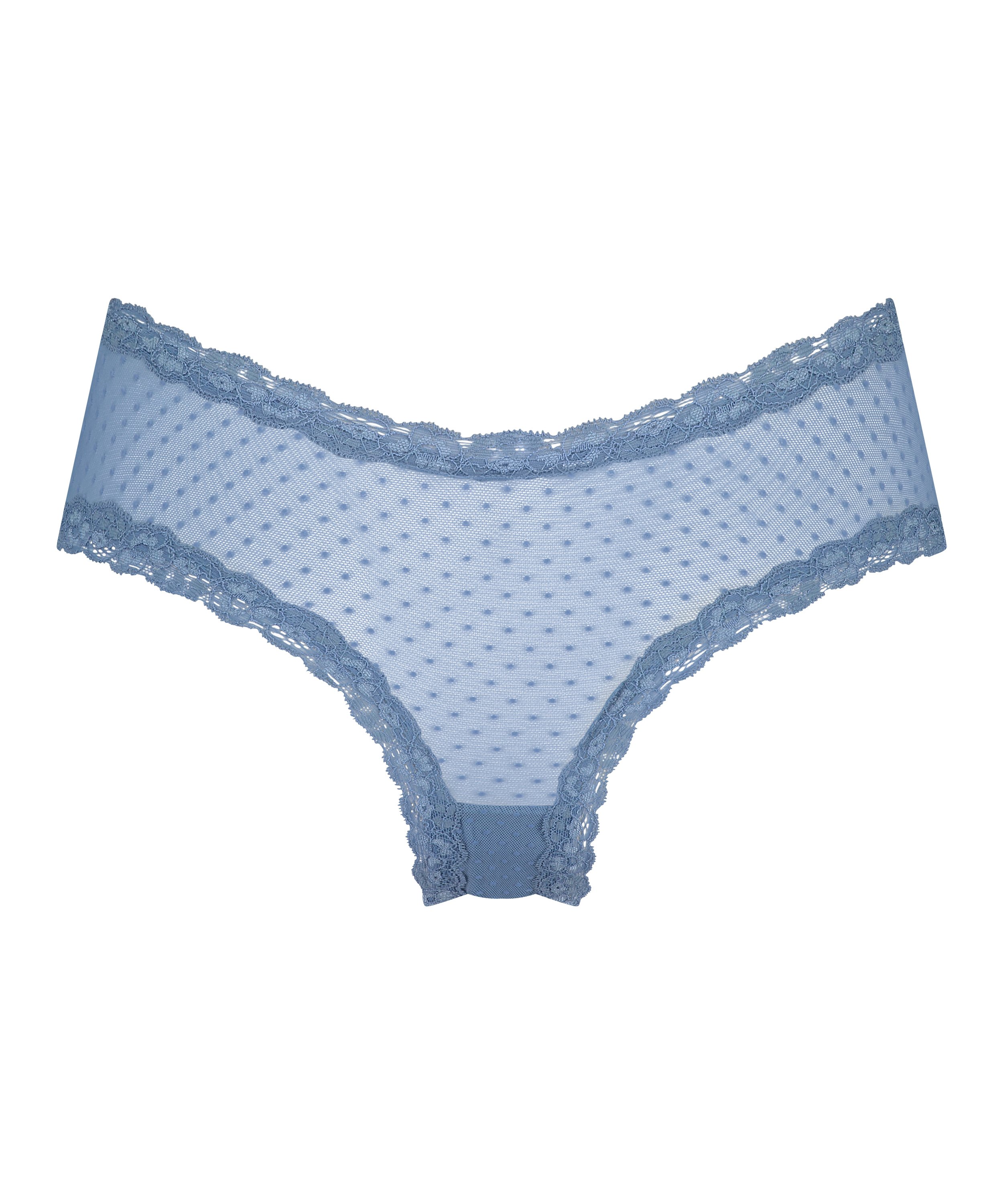 Slip br&eacute;silien V-shape mesh, Bleu, main