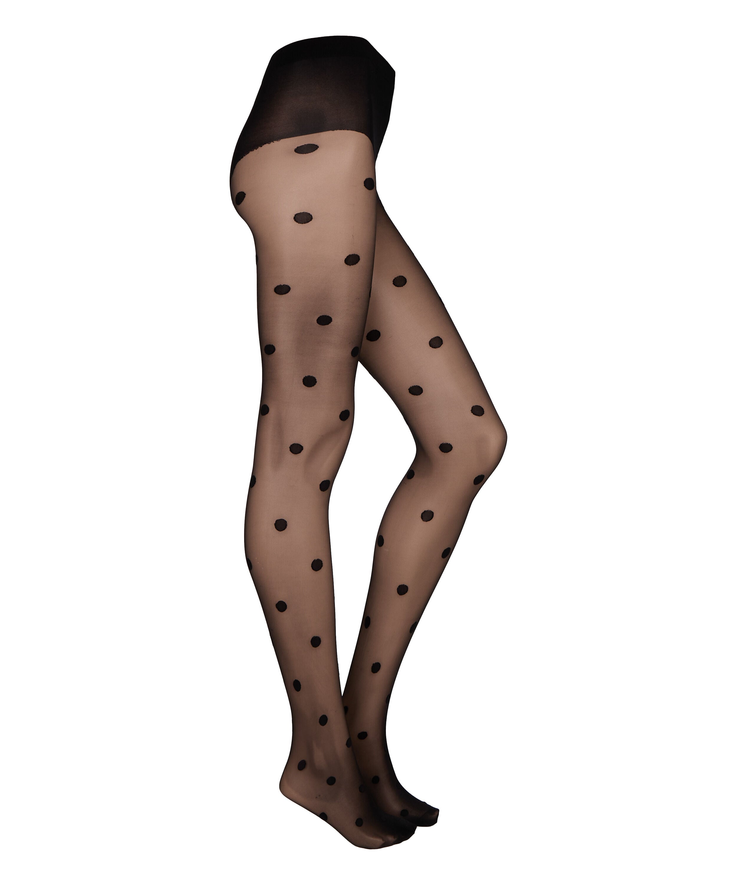 Collants 15 Deniers Pois, Noir Collants 15 Deniers Pois, Noir