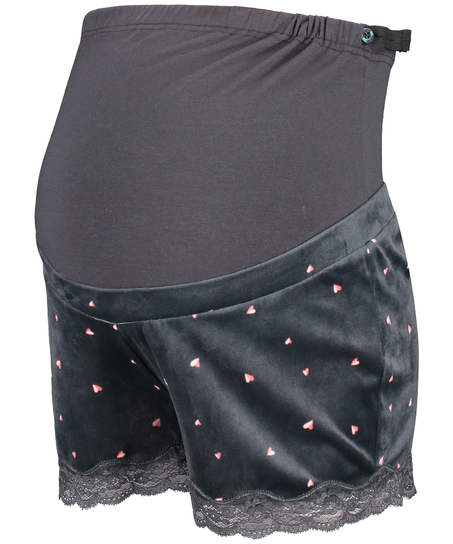 Short de grossesse Velours, Gris