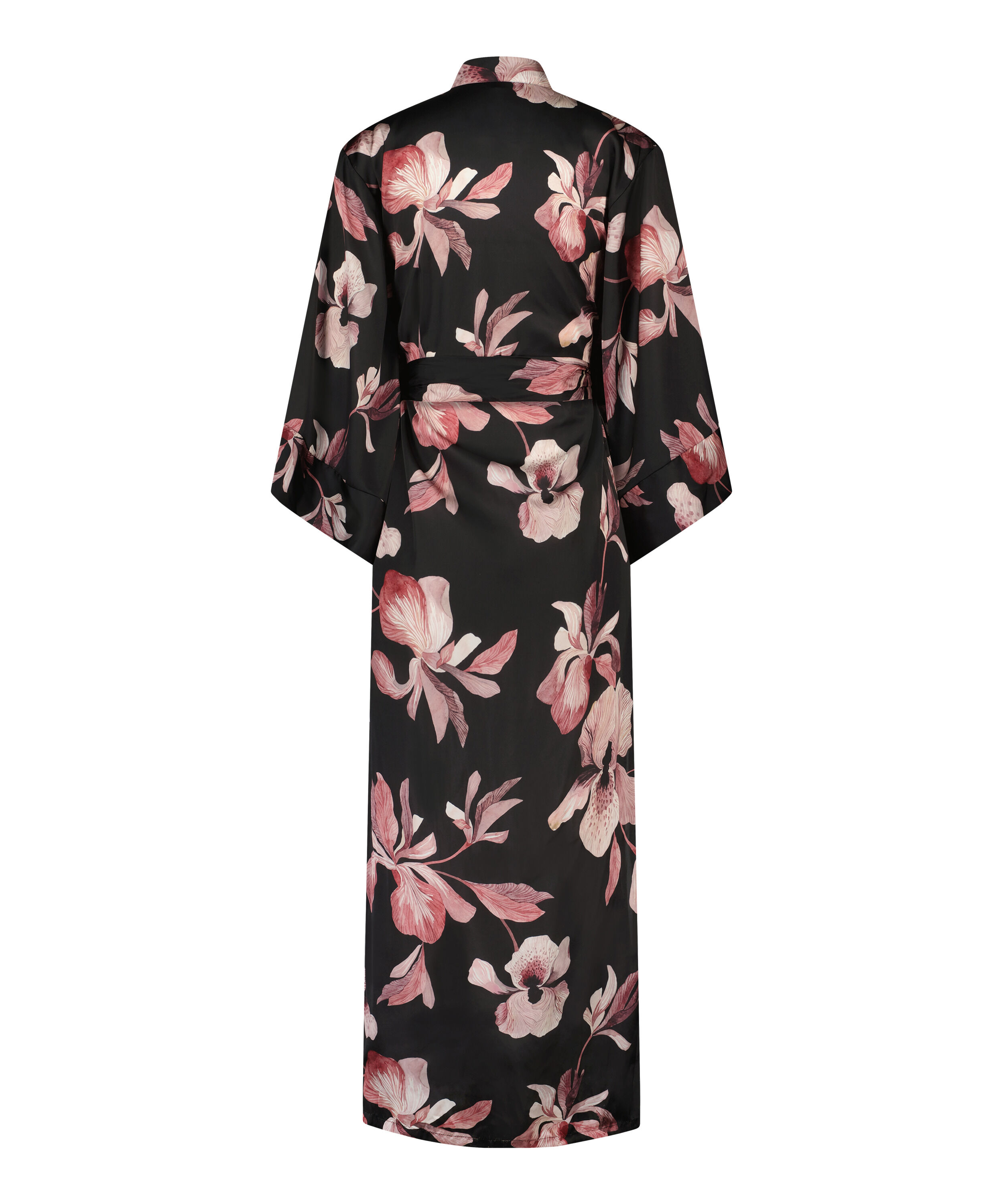 Kimono satin bloom Hunkemöller en coloris Noir Femme Vêtements Vêtements de nuit Robes de chambre et peignoirs 