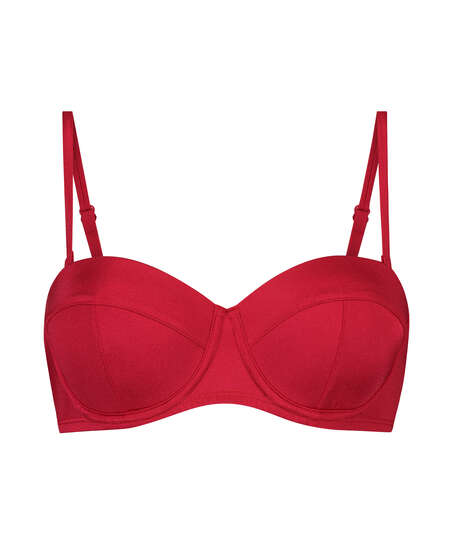 Haut de maillot de bain rembourr&eacute; &agrave; armatures Lola, Rouge
