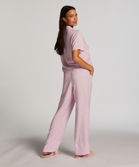Pantalon de pyjama tissé Springbreakers, Rose