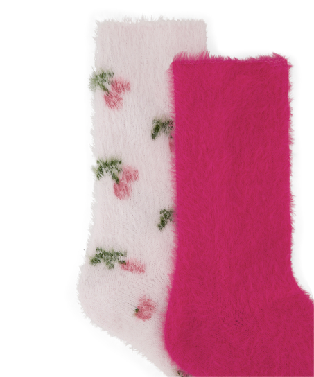 Lot de 2 Paires de Chaussettes Cosy, Rose