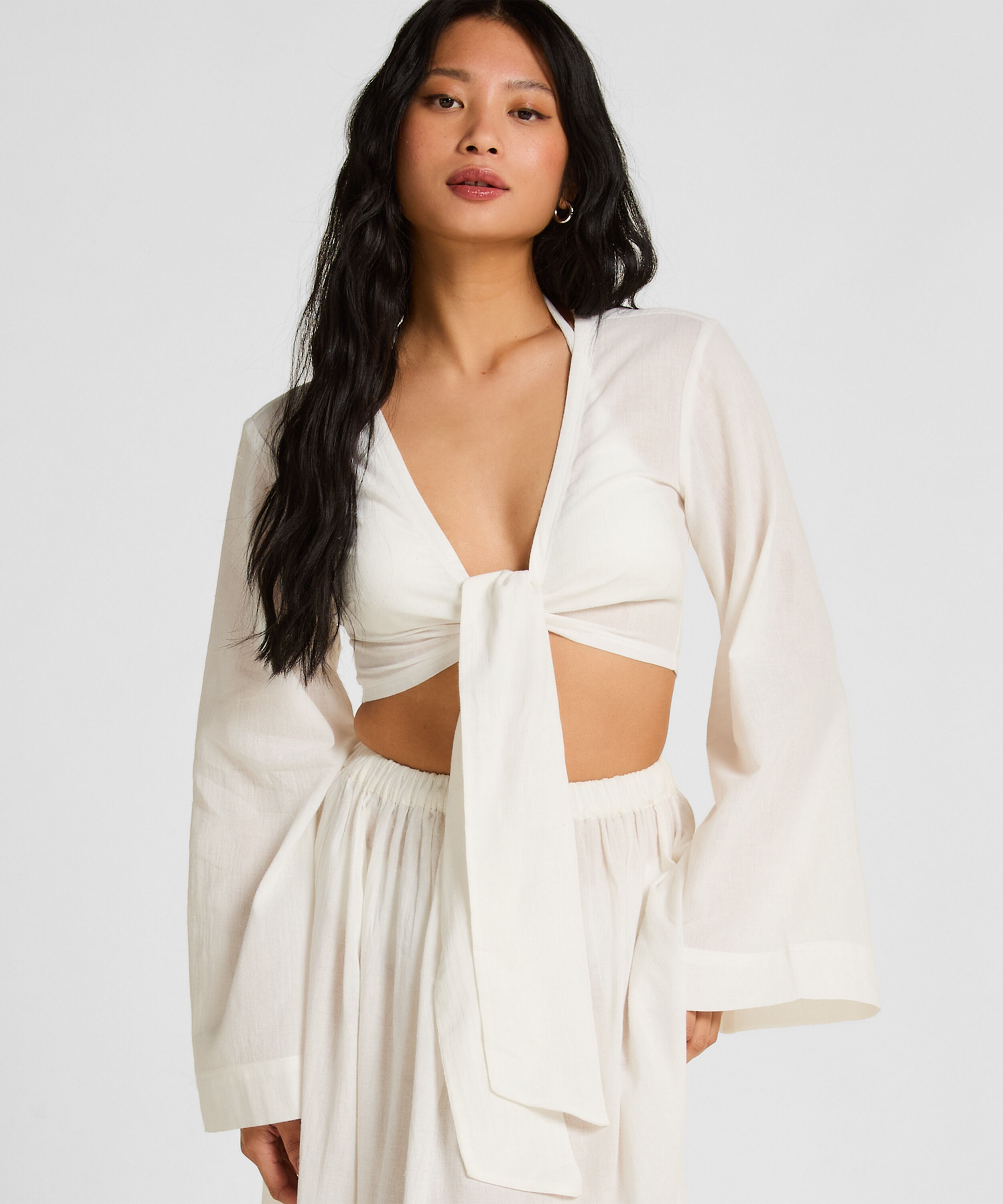 Haut de plage Glam, Blanc