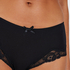 Boxer Coton Secret Dentelle, Noir