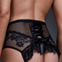 Slip brésilien Charlie Open Back, Noir