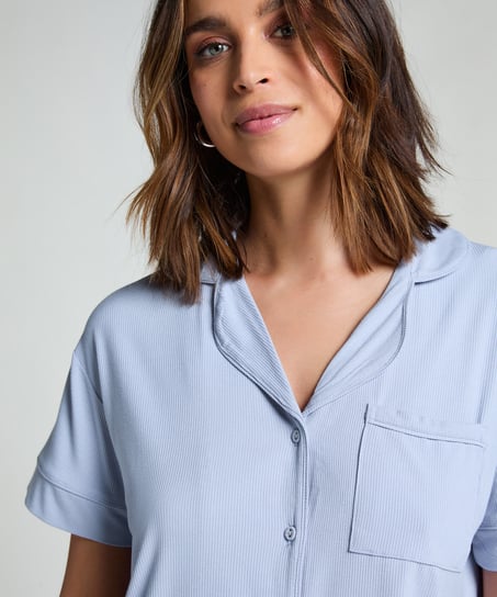 Veste à manches courtes en jersey Essential, Bleu