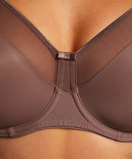 Soutien-gorge à armatures non-préformé minimiseur Nina, Marron