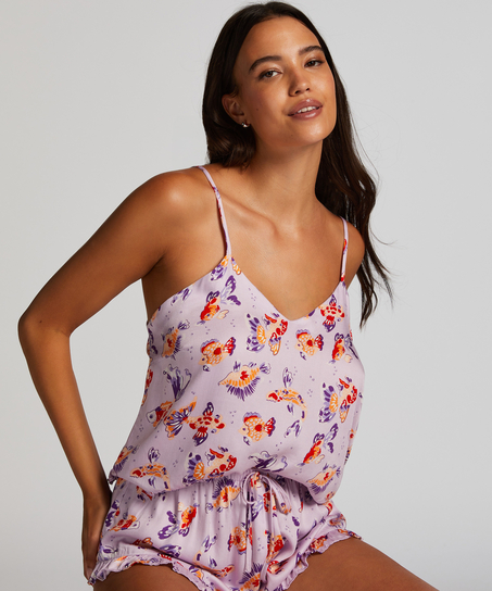 Short de pyjama Satin, Violet