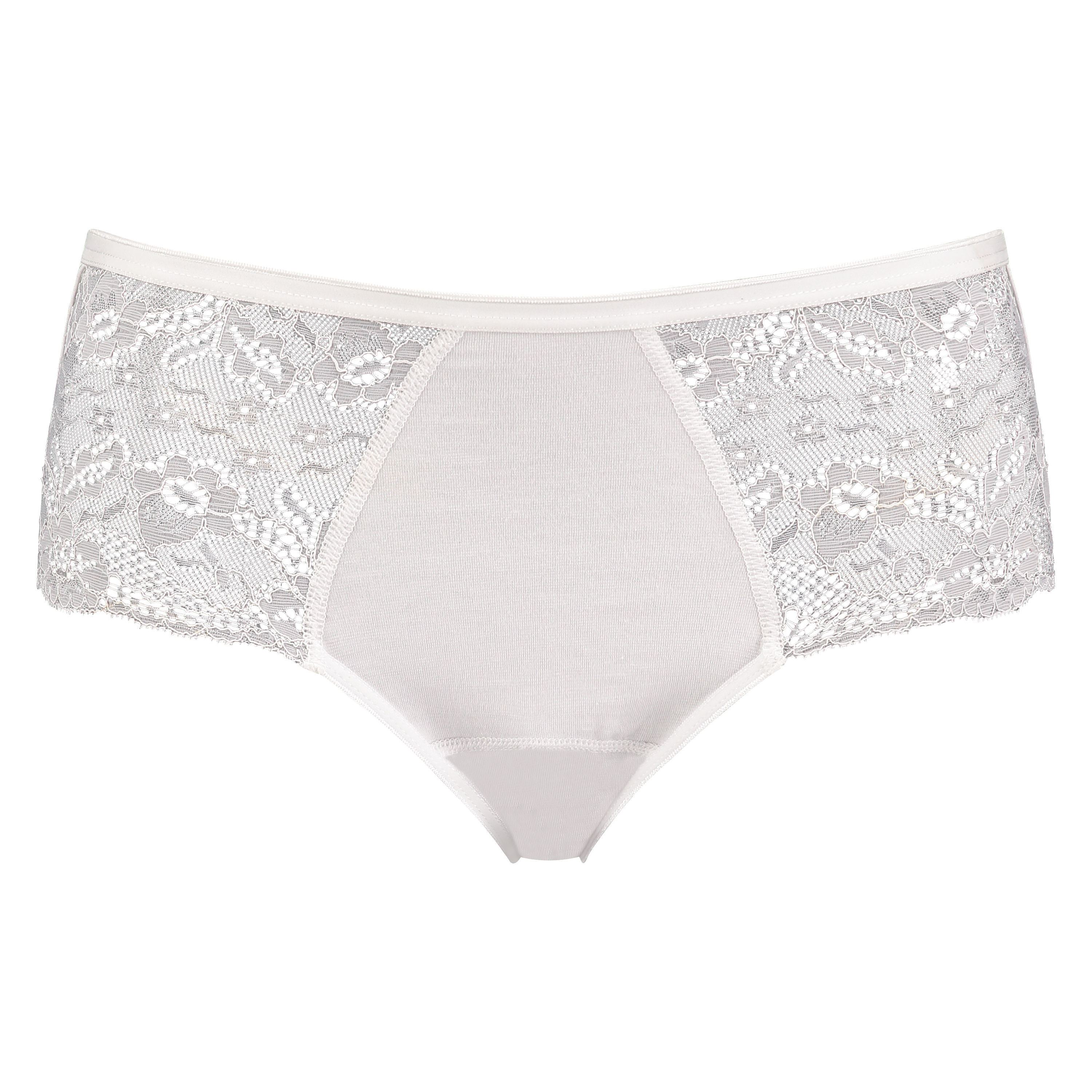 Superslip Lace Midi, Blanc, main