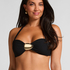 Haut de bikini bandeau Cabo, Noir