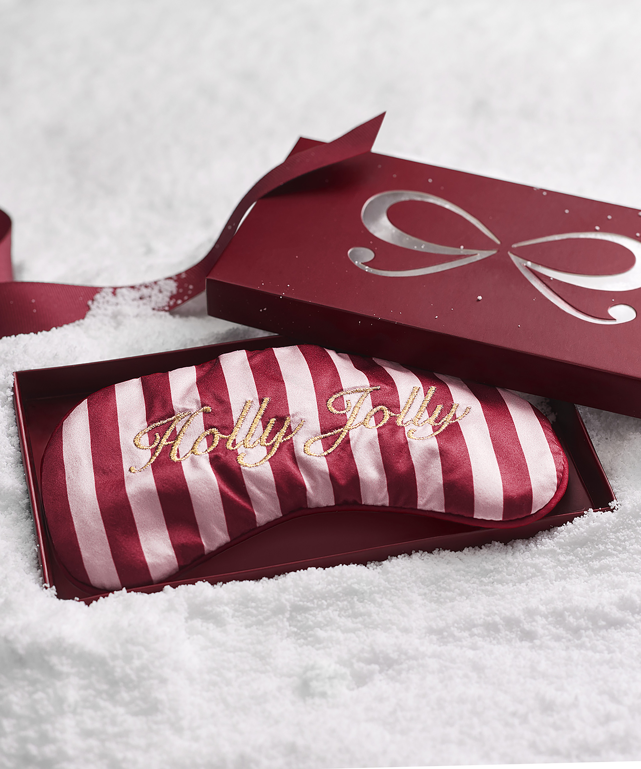 Masque pour dormir, Rouge, main