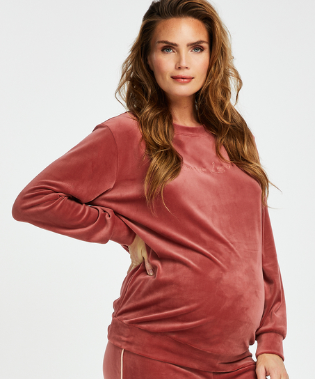 Top de grossesse en velours, Rose