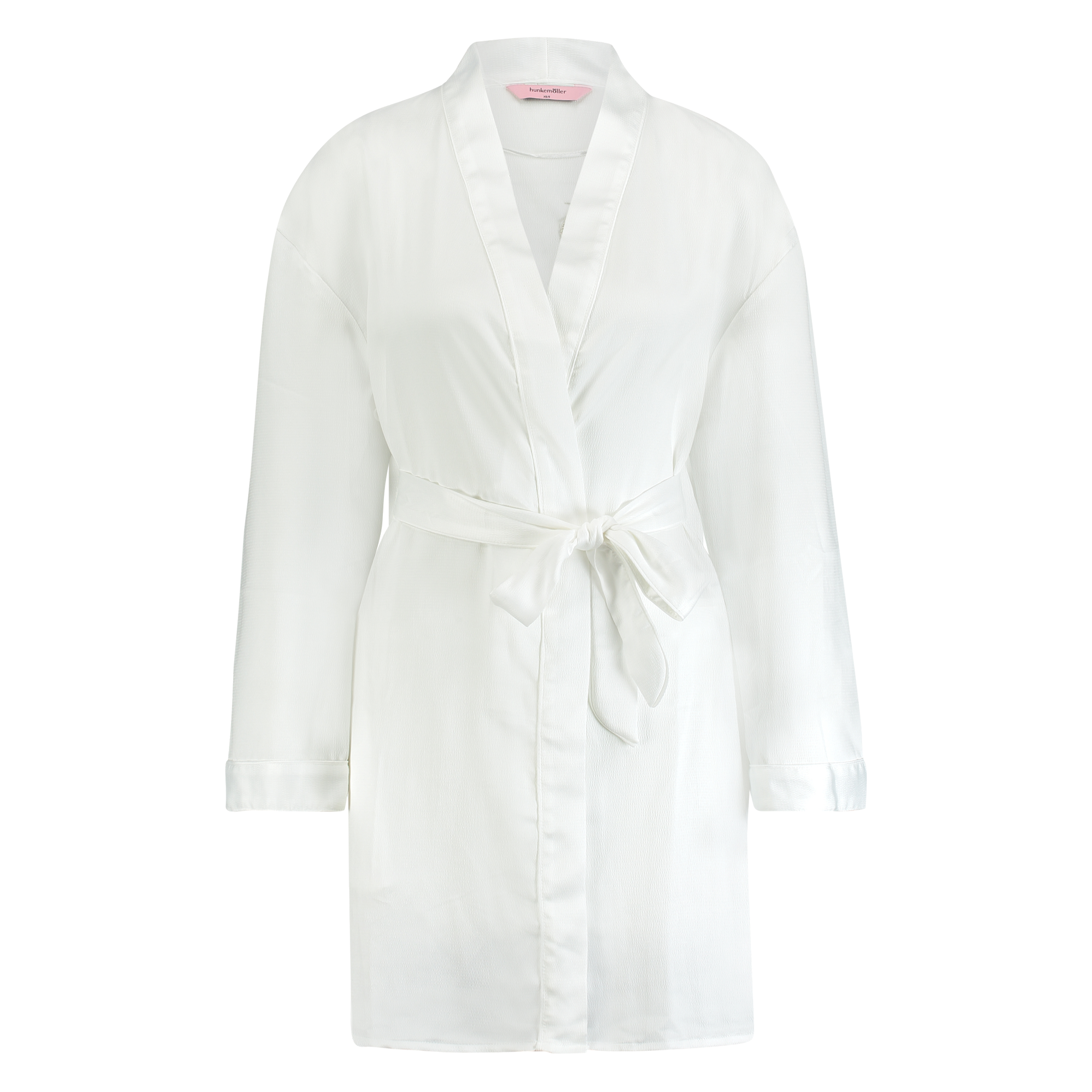 Kimono Satin Bridal, Blanc, main