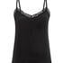 Camisole velours Dentelle, Noir