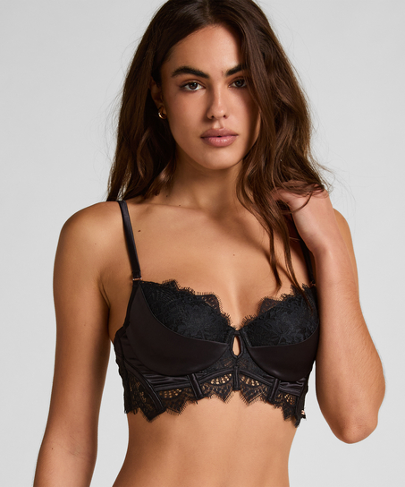 Soutien-gorge à la palangre à armatures préformé Zoé, Noir
