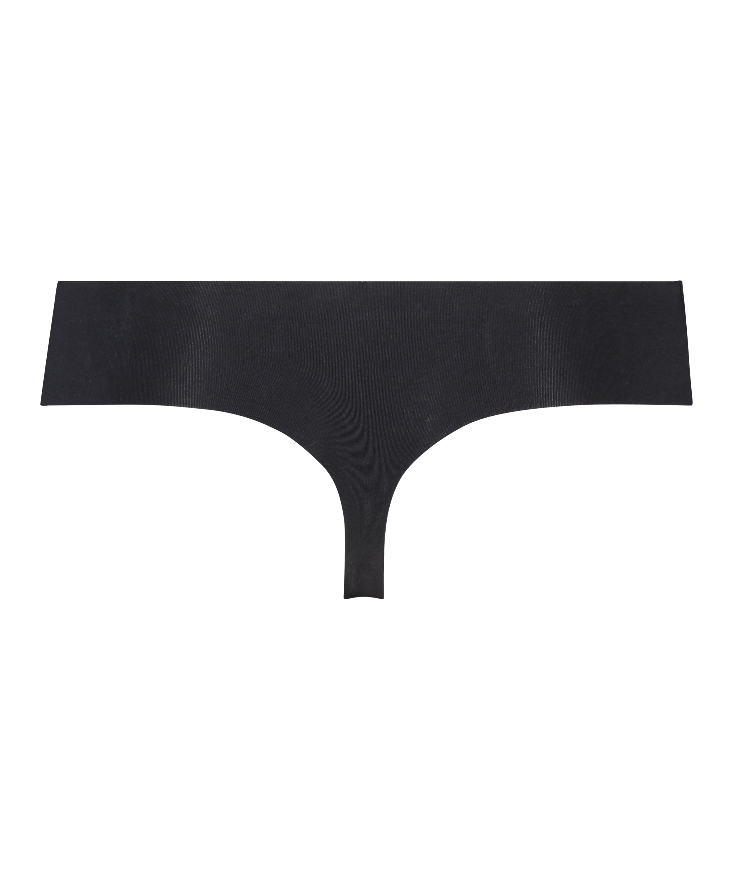 String invisible en coton, Noir, main