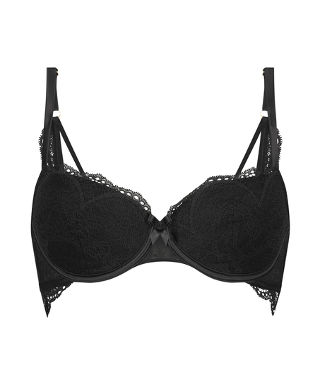 Soutien-gorge à armatures préformé Fleur Nyakim, Noir