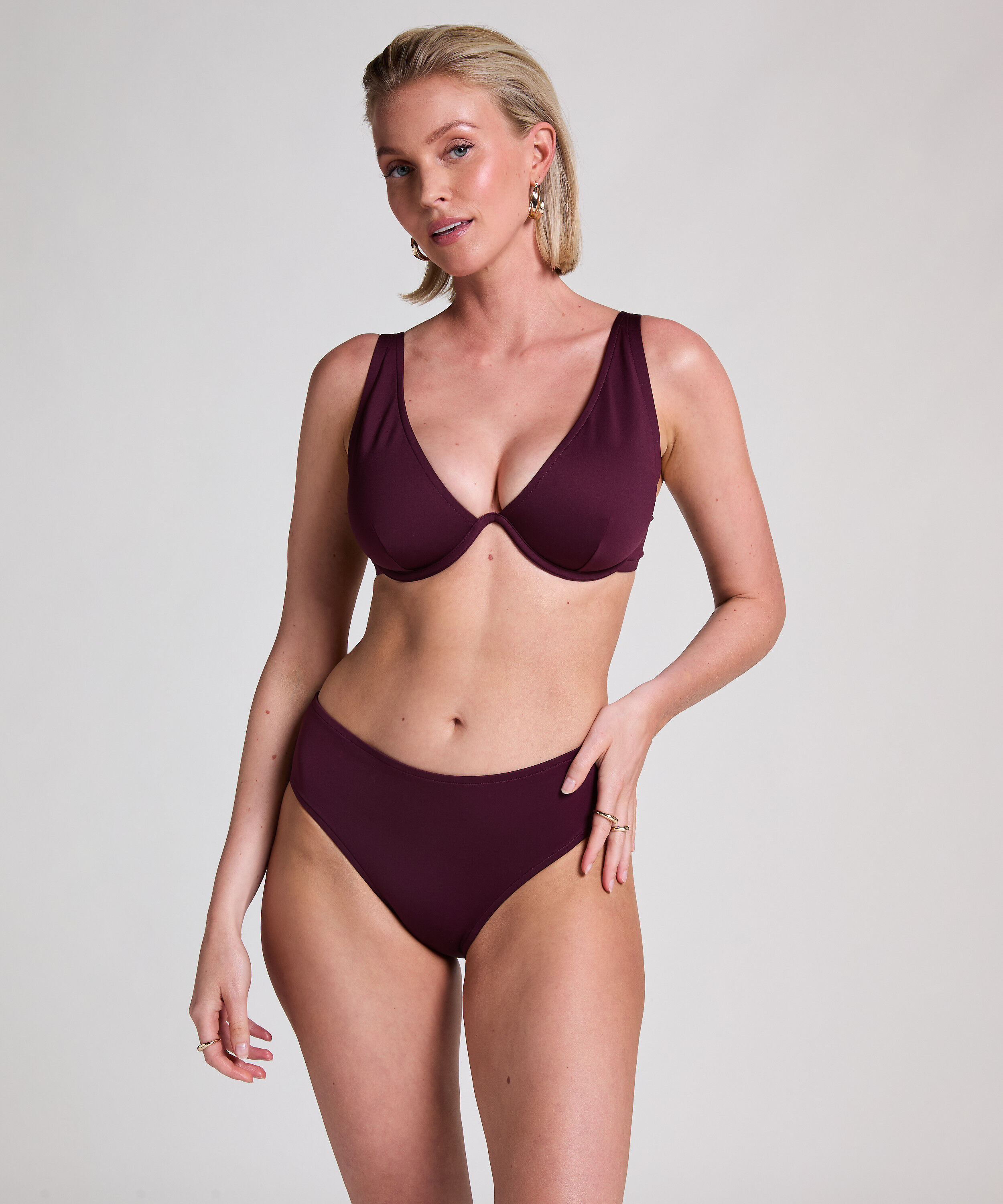 Bas de bikini en néoprène Rio, Violet