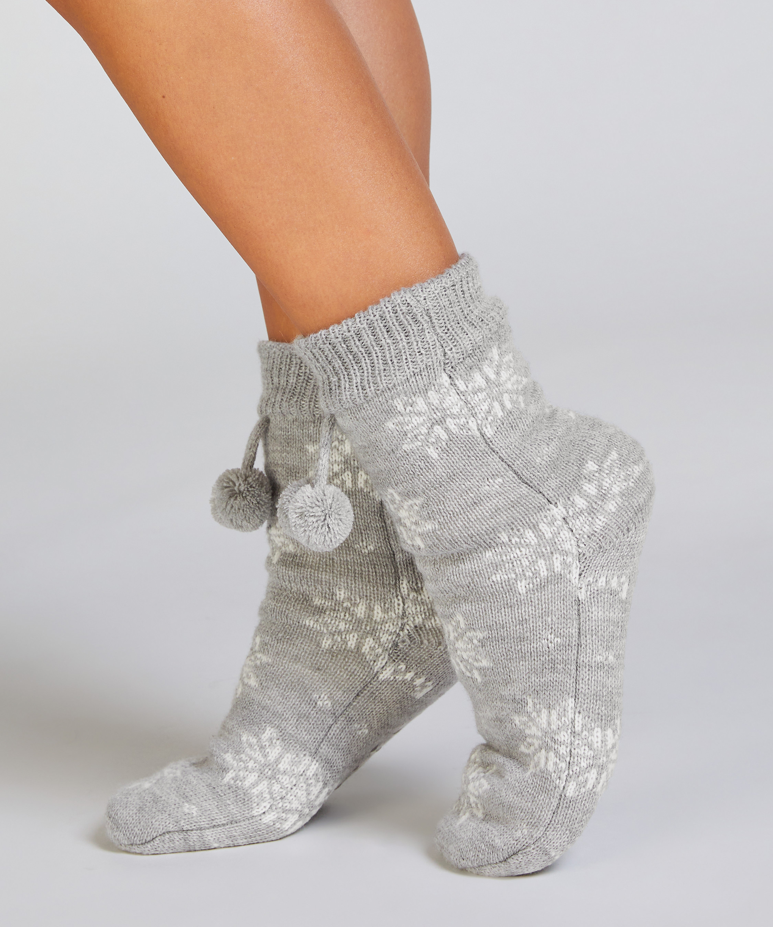 ﻿Chaussettes pour bottes, Gris, main
