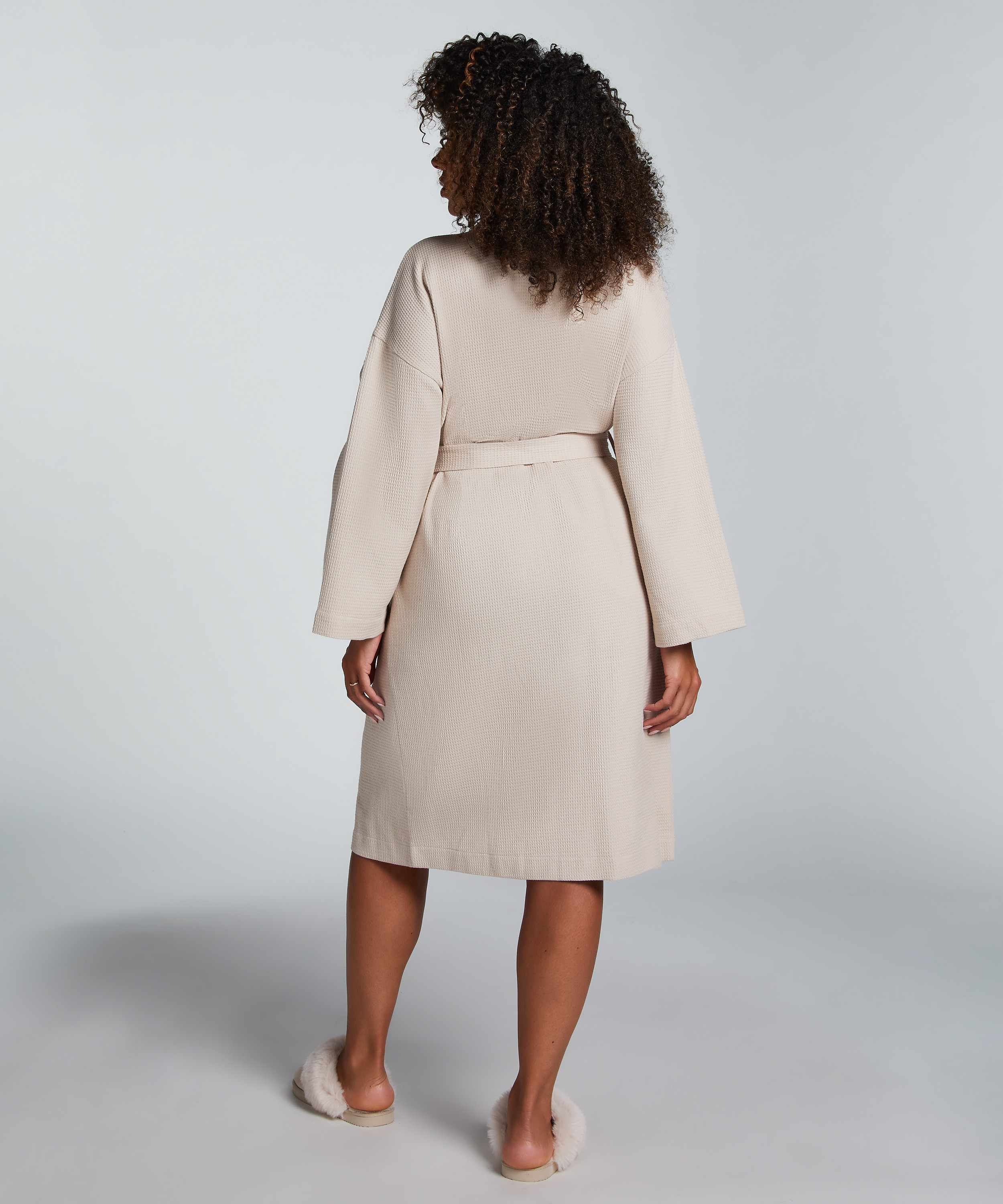Peignoir Waffle, Beige, main